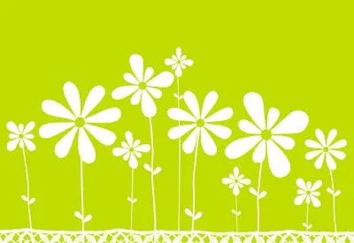 Prado de flores en vector (flower meadow) - Diseño Grafico y ...