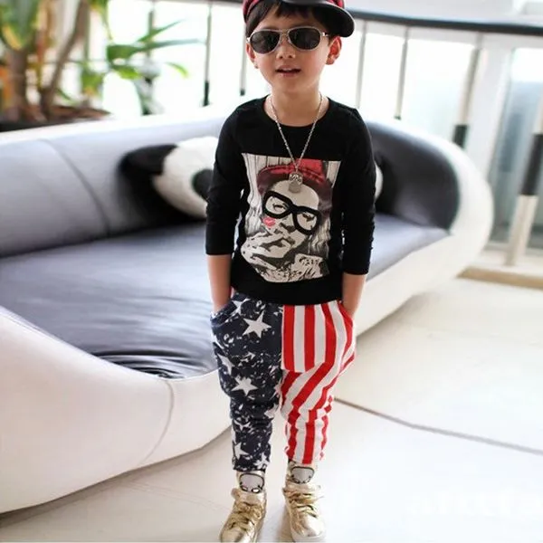 Precio bajo infantil chicos con estilo impreso Harem Pants Hip hop ... Precio bajo infantil chicos con estilo impreso Harem Pants Hip hop ...