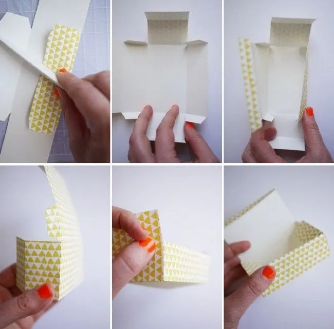 Preciosa caja DIY para regalar pequeños huevos de chocolate en Pascua