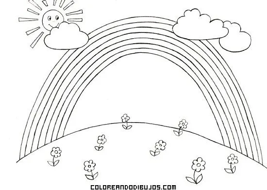 Precioso-arco-iris-de-luz-y- ...