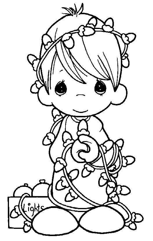 Preciosos Momentos Luces ~ Dibujos para Colorear Infantil