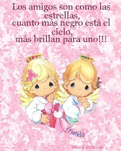 precious moments amistad, tarjetitas con frases | Día del Amigo ...