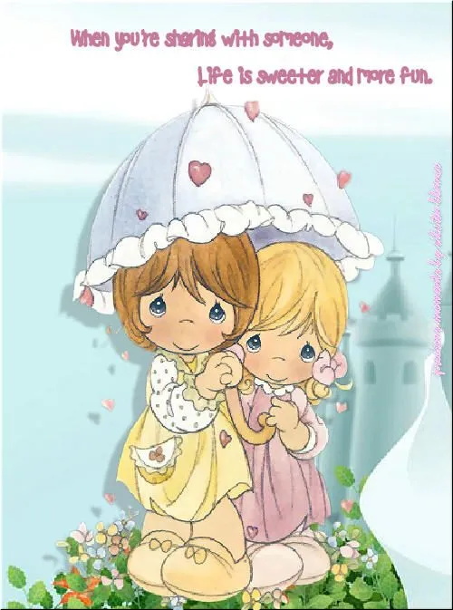 Precious Moments amor y amistad con frases - Imagui