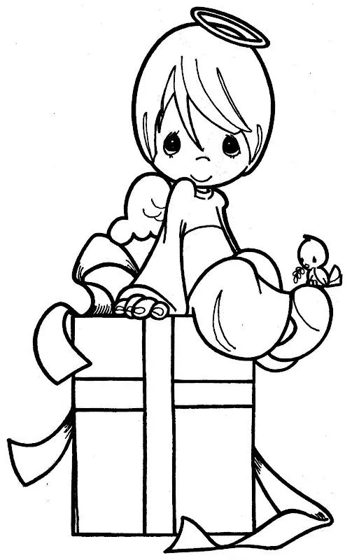 angel para colorear Colouring Pages