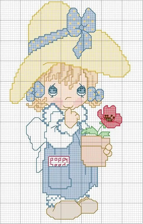 Precious Moments bebés punto cruz gratis - Imagui