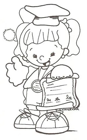 Precious Moments graduación para colorear - Imagui