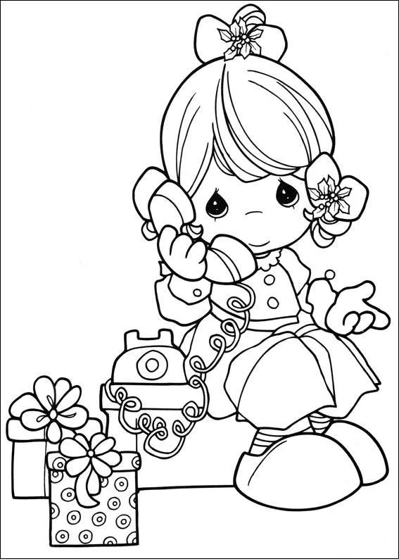 Precious Moments Help Coloring Page Crokky Coloring Pages