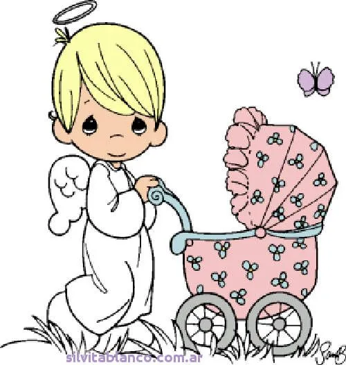 Precious Moments Material para hacer tarjetas Angelitos