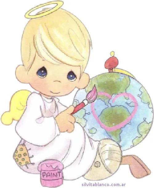 Precious Moments Material para hacer tarjetas Angelitos