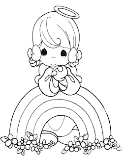 Dibujos para imprimir y colorear: Precious moments para pintar Dibujos para imprimir y colorear: Precious moments para pintar
