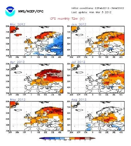Predicción estacional para 2012 sigue manteniendo una primavera ...