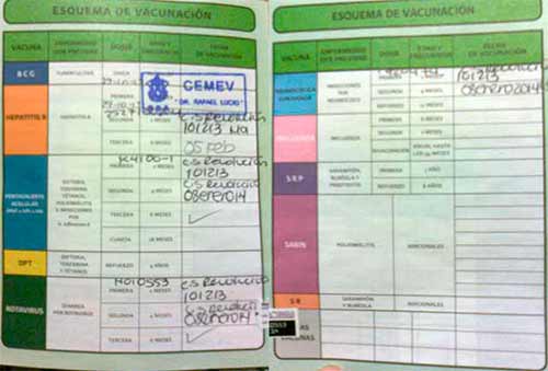 Pregunta al Secretario de Salud si el esquema de la cartilla de ...