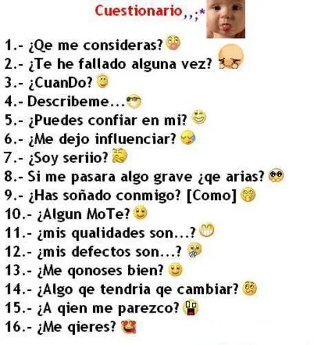 Preguntas para FaceBook - Imagui Preguntas para FaceBook - Imagui