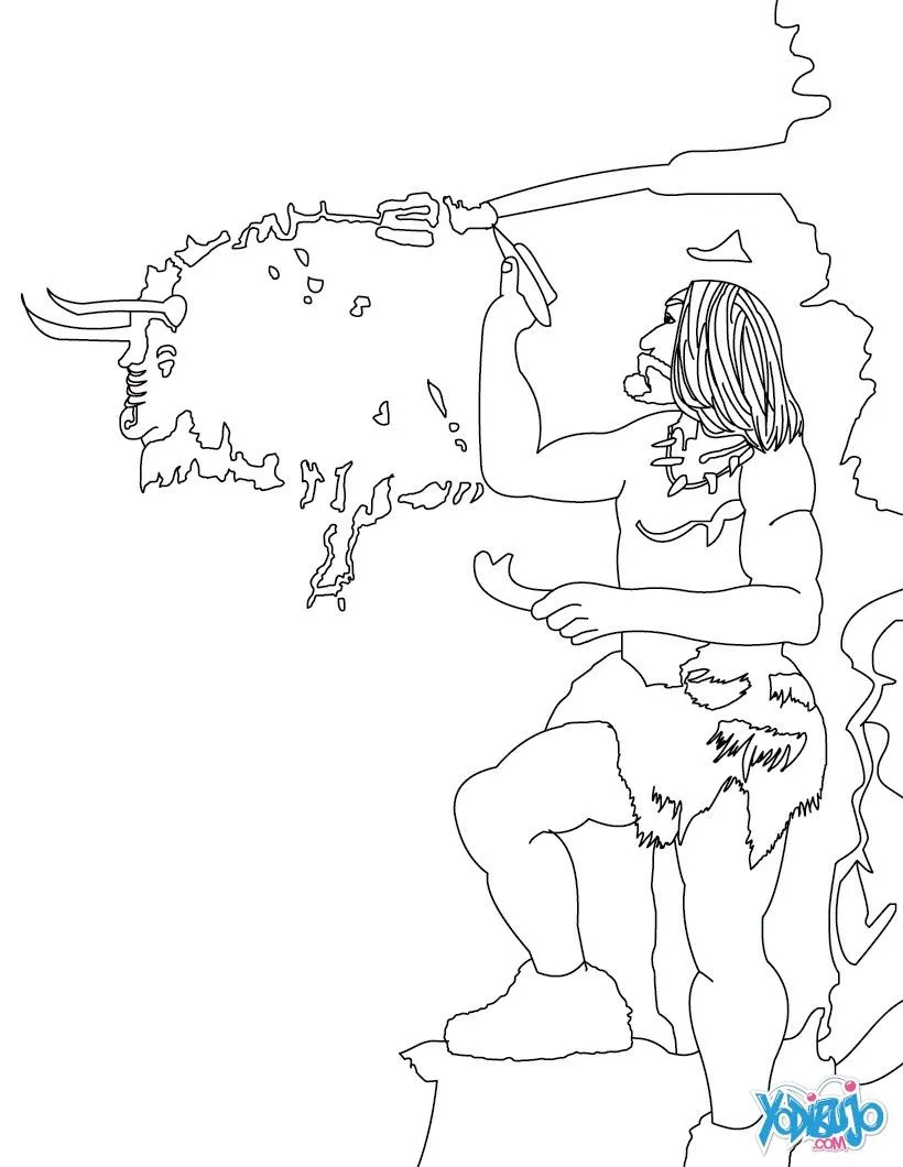 PREHISTORIA dibujos para colorear : imprimir 31 dibujos para colorear