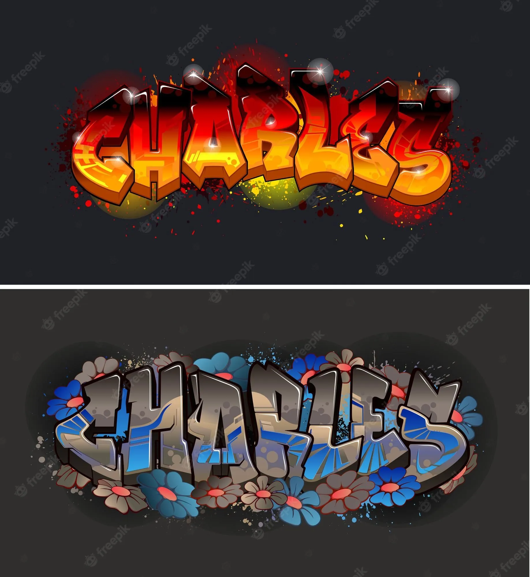 Premium Vector | A cool genuine wildstyle graffiti name design charles Premium Vector | A cool genuine wildstyle graffiti name design charles