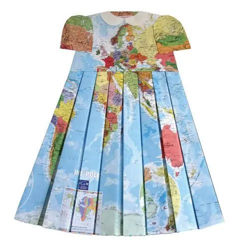 PRENDAS DE VESTIR REALIZADAS CON MAPAS DE PAPEL | OBJECTBIS ... PRENDAS DE VESTIR REALIZADAS CON MAPAS DE PAPEL | OBJECTBIS ...
