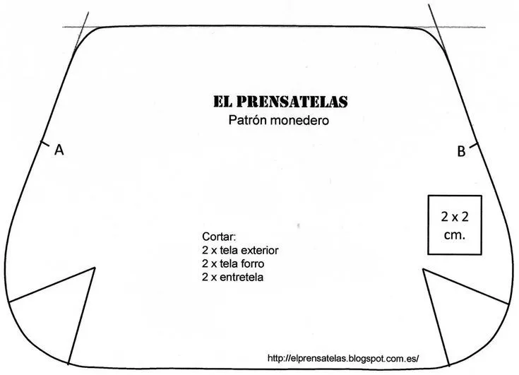 El Prensatelas: Reciclando patrones: Cartera cremallera | Carteras ...