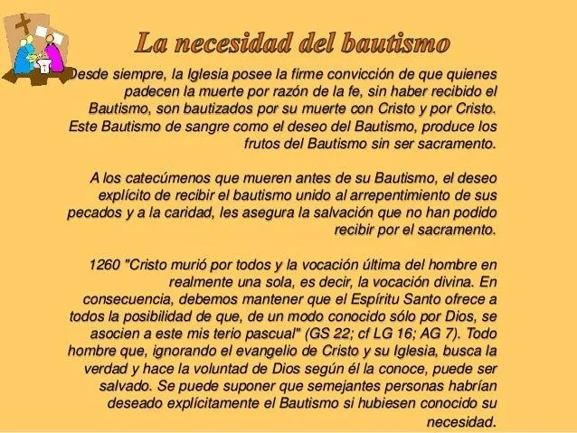 Preparación para el Bautismo