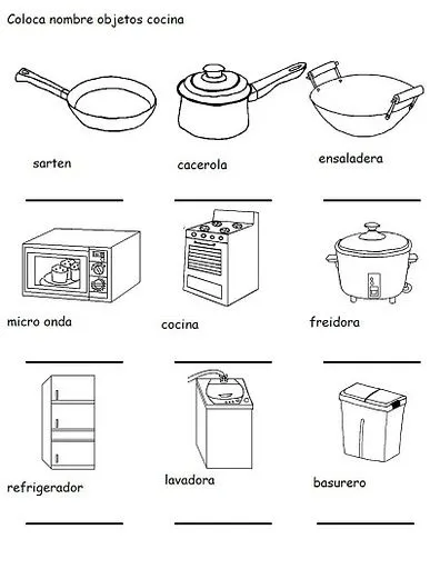 Imagenes de cocinas para colorear - Imagui