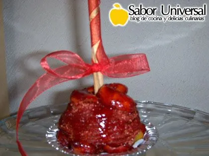Como preparar Manzanas cubiertas de tamarindo? | Sabor Universal