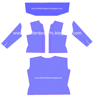 Preparar los ojales en el lado derecho de la blusa. Preparar los ojales en el lado derecho de la blusa.