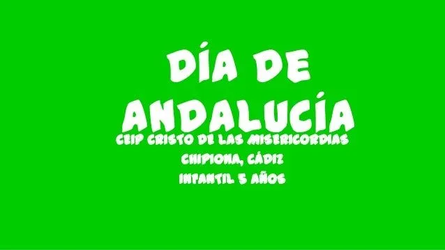 Presentación para el día de andalucía