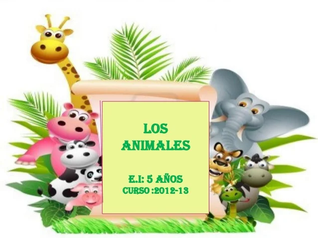 Presentación animales