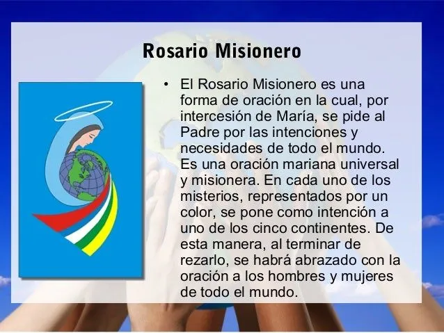 Presentacion misionera: Octubre mes de la misiones Presentacion misionera: Octubre mes de la misiones