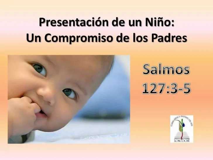 Presentación de un niño en la iglesia