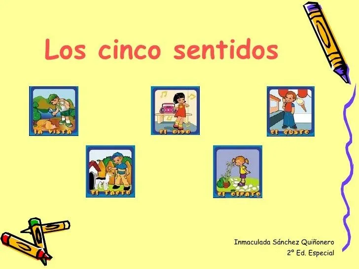 Presentación power point &quot;Los 5 sentidos&quot;