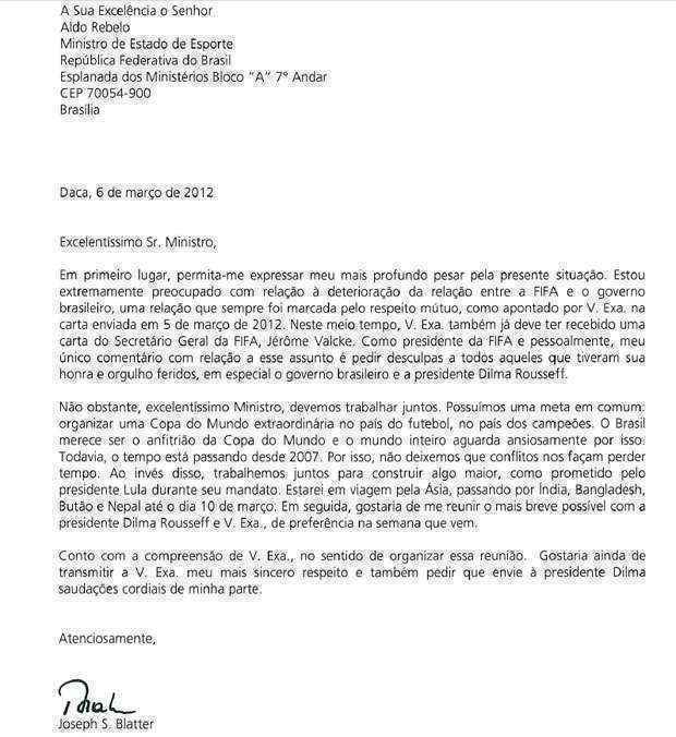 Presidente da Fifa pede desculpas por declarações e quer se reunir ... Presidente da Fifa pede desculpas por declarações e quer se reunir ...