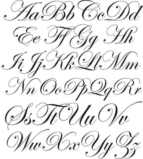 pretty alphabet Calligraphy | chalkboards | Pinterest | Fuentes ...