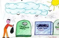 ... de primaria realizaron dibujos en torno al problema de la basura