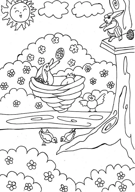 Primavera - Dibujos para colorear