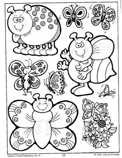 PRIMAVERA LAMINAS PARA PINTAR
