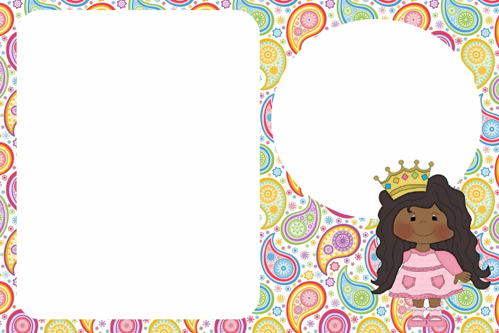 Princesa Afro - Kit Completo com molduras para convites, rótulos ... Princesa Afro - Kit Completo com molduras para convites, rótulos ...