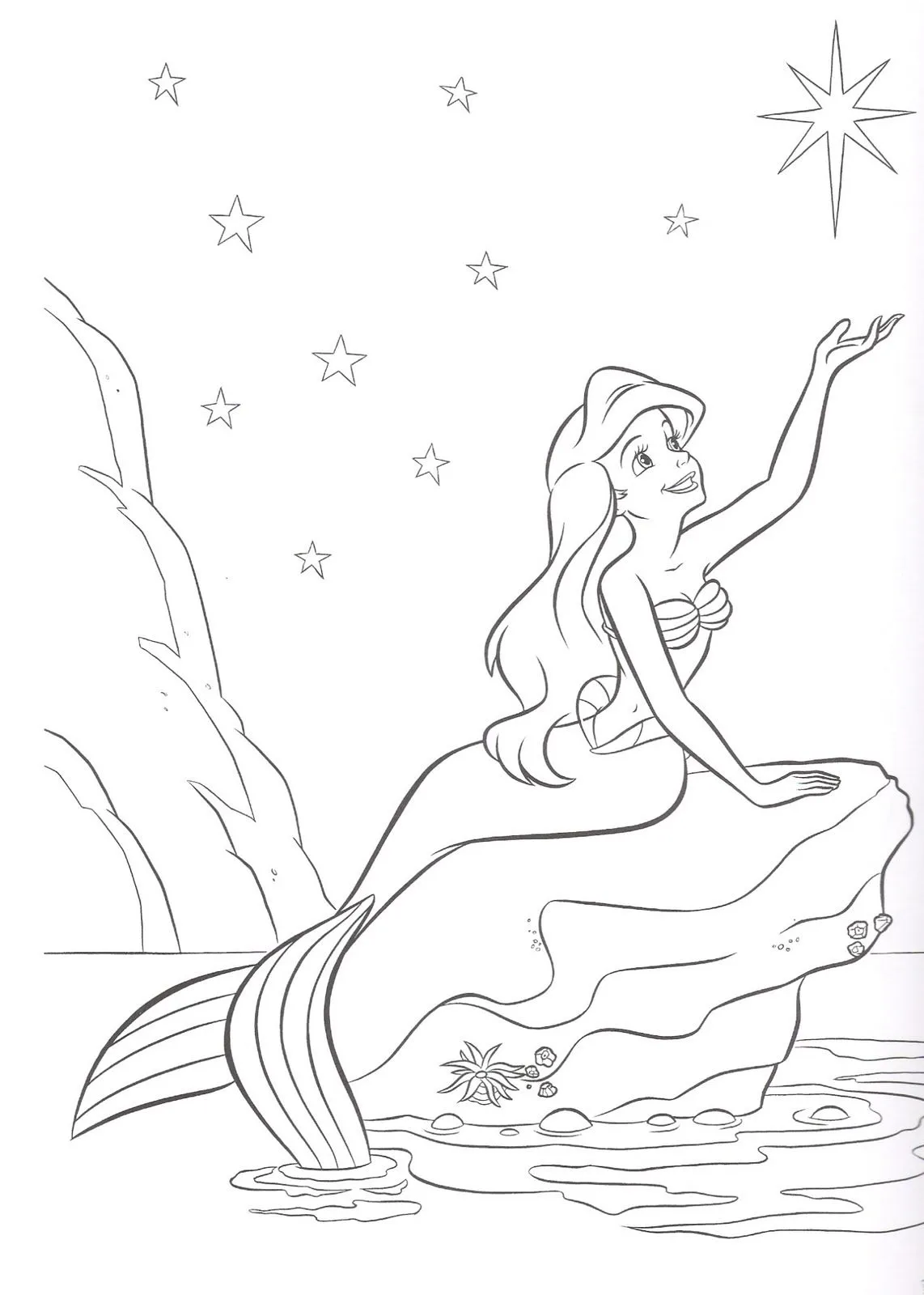 Princesa ariel para colorear - Dibujos para colorear - IMAGIXS Princesa ariel para colorear - Dibujos para colorear - IMAGIXS