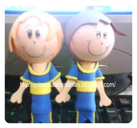 Princesa Artesanias: Coleccion fútbol: Fofulapiz Jugador Boca