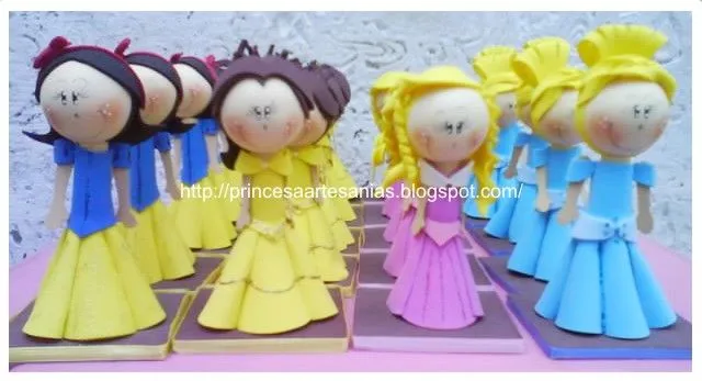 Princesa Artesanias: Princesas Disney: Mini fofucha Princesa Artesanias: Princesas Disney: Mini fofucha
