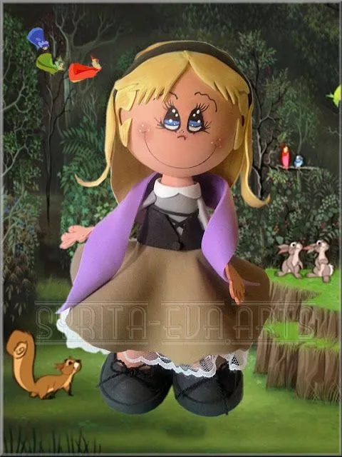 Princesa Aurora en el bosque.