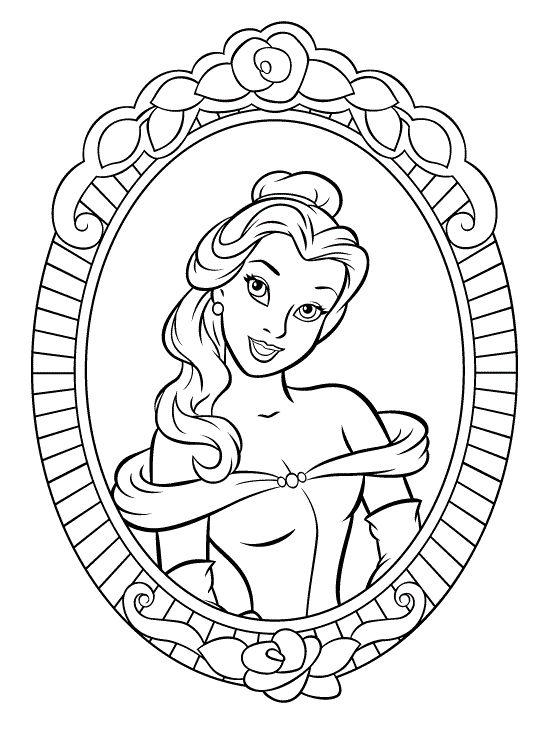 Princesa Bella para colorear e imprimir - Imagui