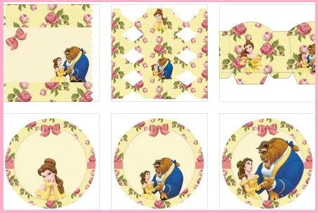 Princesa Bella: Moldes y Etiquetas para decorar fiesta | Todo Peques Princesa Bella: Moldes y Etiquetas para decorar fiesta | Todo Peques