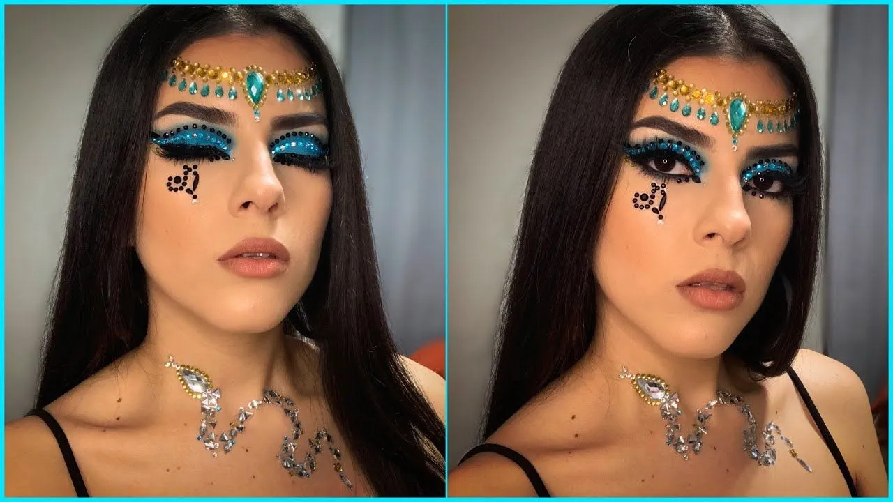 PRINCESA CLEOPATRA Maquillaje para halloween// Cristina Pacheco - YouTube