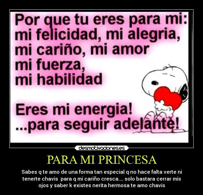 PARA MI PRINCESA | Desmotivaciones