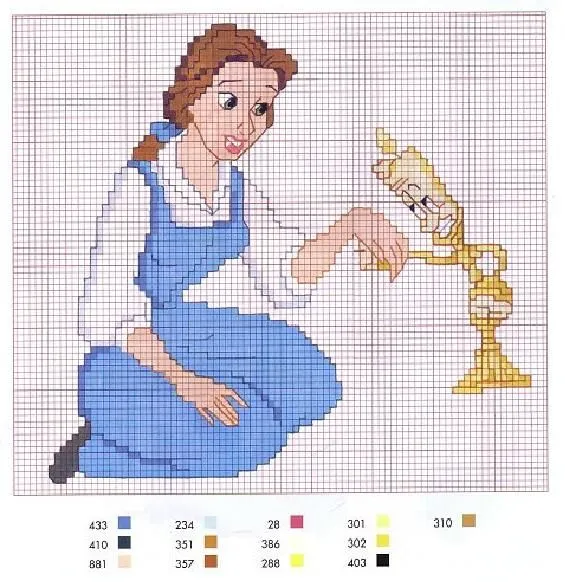 laboresdeesther Punto de cruz gratis : Princesa disney Bella laboresdeesther Punto de cruz gratis : Princesa disney Bella