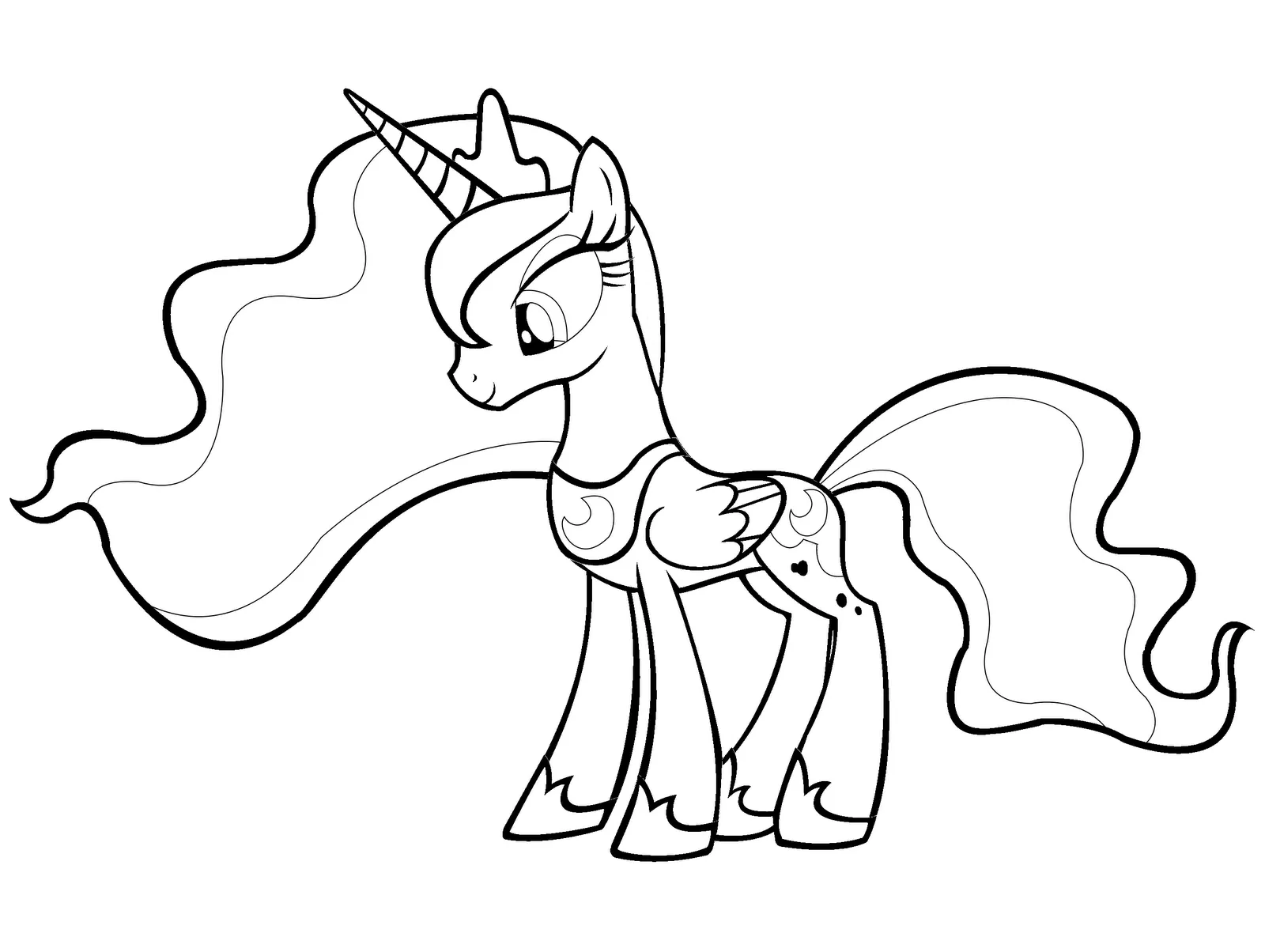 la princesa luna Colouring Pages