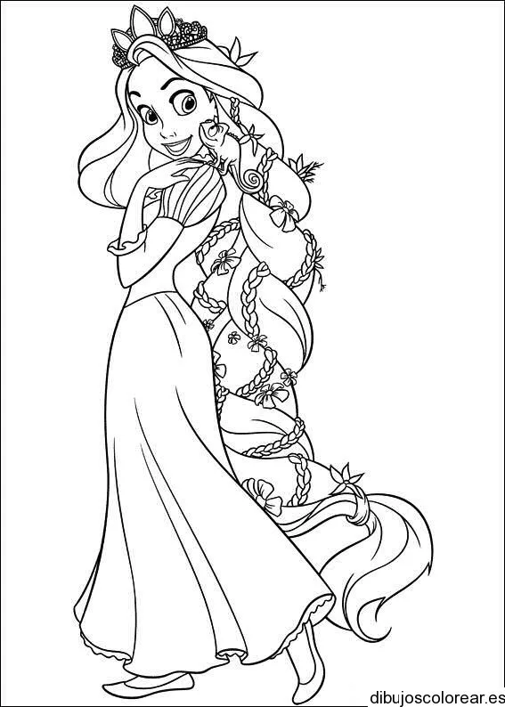 Princesa rapunzel bebé para colorear - Imagui