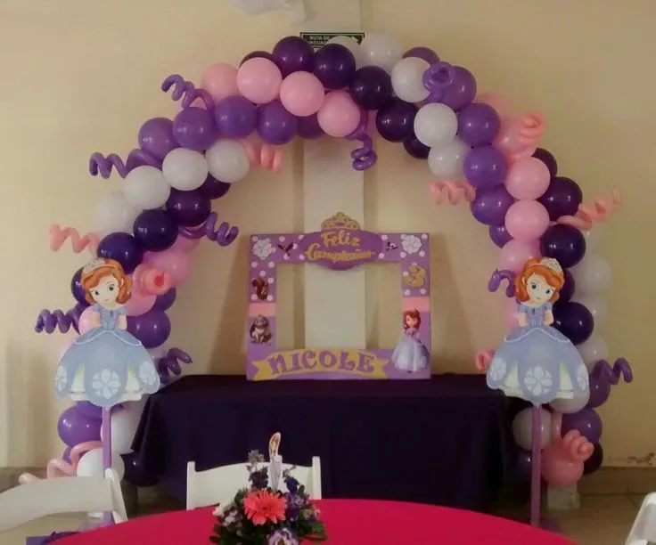 Princesa Sofia | Arco de globos y globos para fiestas | Pinterest Princesa Sofia | Arco de globos y globos para fiestas | Pinterest