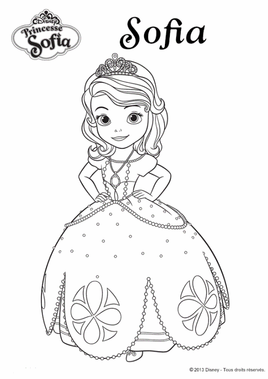 Princesa Sofia da Disney desenhos para imprimir colorir e pintar ...