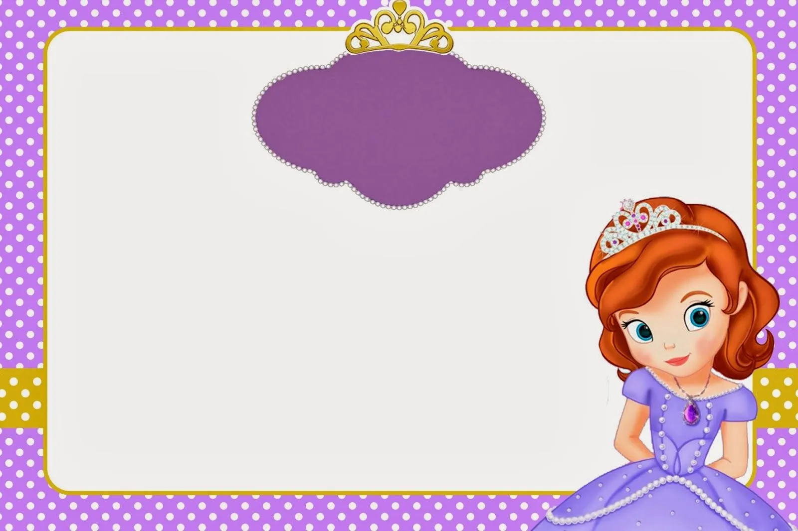 Princesa Sofía: Imprimibles y Tarjetas o Invitaciones Gratis ...